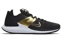 Фото № 1 с приближением к товару «‎Nike Court Air Zoom Hero HC Black Metallic Gold»