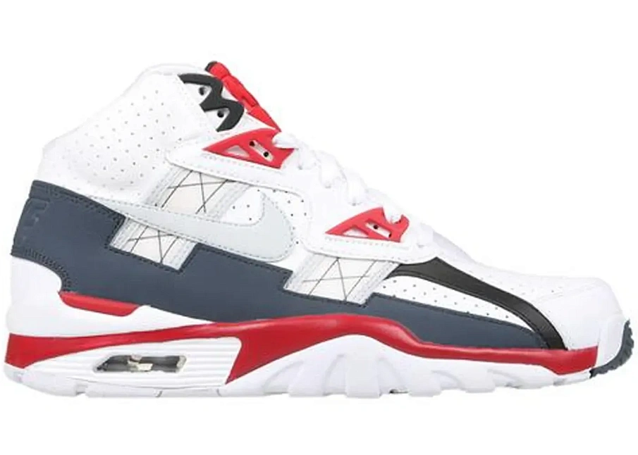 Фото № 1 с приближением к товару «‎Nike Air Trainer SC High White Magnet Grey Red»
