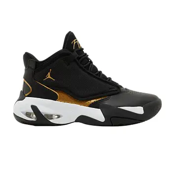 Air Jordan Max Aura 4 GS Black Metallic Gold - 1