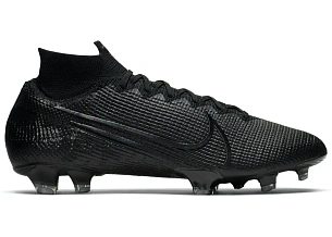 Nike Mercurial Superfly 7 Elite FG Black Dark Grey