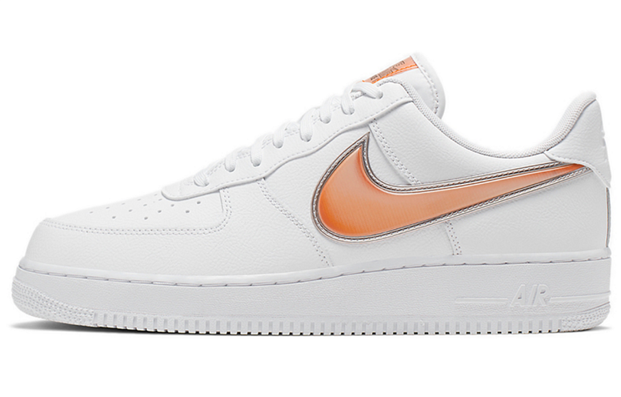 Фото № 1 с приближением к товару «‎Nike Air Force 1 Low Oversized Swoosh White Orange Peel»