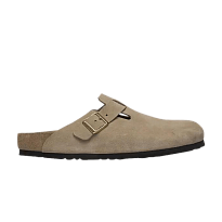 Фото № 1 с приближением к товару «‎Birkenstock Boston Exquisite Suede Sandal Taupe»