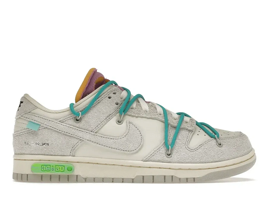 Фото № 1 с приближением к товару «‎Nike Dunk Low Off-White Lot 36»