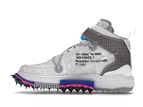 Фото № 4 с приближением к товару «‎Nike Air Force 1 Mid Off-White White»