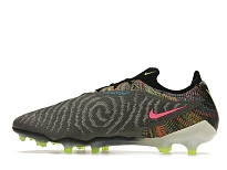 Фото № 5 с приближением к товару «‎Nike Gripknit Phantom GX Elite Fusion FG Black White Blue Glow Volt»