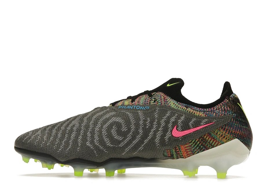 Фото № 5 с приближением к товару «‎Nike Gripknit Phantom GX Elite Fusion FG Black White Blue Glow Volt»