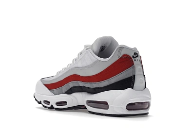 Nike Air Max 95 White Varsity Red Particle Gray - 6