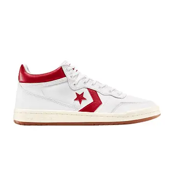 Converse Fastbreak Pro Leather Mid Metallic White Red - 1