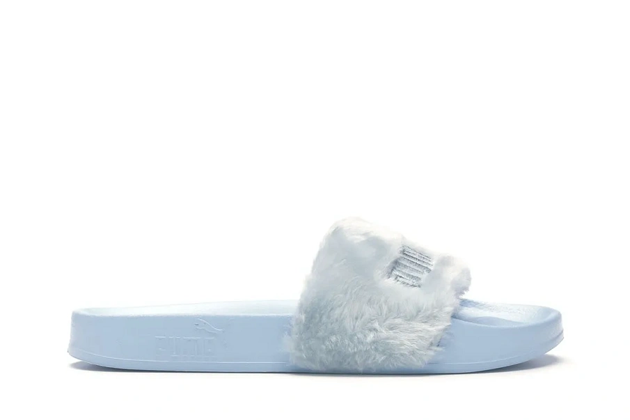 Фото № 1 с приближением к товару «‎Puma Fur Slide Rihanna Fenty Cool Blue »