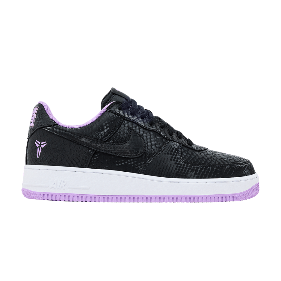 Фото № 1 с приближением к товару «‎Kobe Bryant x Nike Air Force 1 Low Black Purple Stardust»