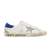 Фото № 1 с приближением к товару «‎Golden Goose Superstar Snakeskin - White Blue»