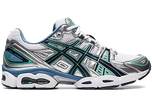 ASICS Gel-Nimbus 9 White Mint Steel Blue