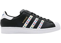 Фото № 1 с приближением к товару «‎adidas Superstar Black Multi-Color Trefoil Stripes»