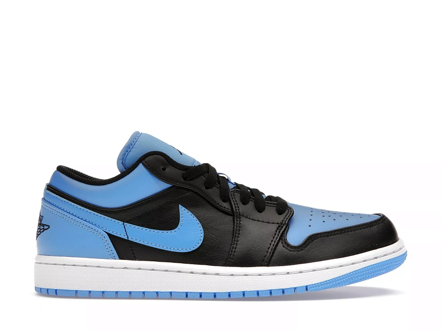 Фото № 1 с приближением к товару «‎Jordan 1 Low Black University Blue»
