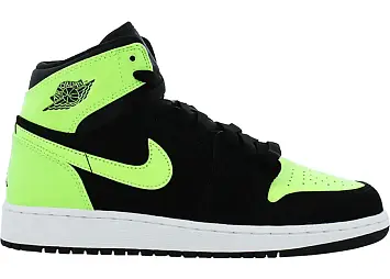 Jordan 1 Retro High Black Ghost Green (332148-003)