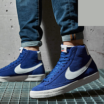 Фото № 4 с приближением к товару «‎Nike Blazer Mid '77 Suede BlueWhite»