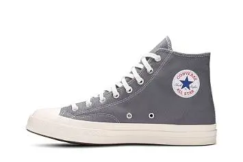 Comme des Garçons PLAY x Converse Chuck 70 High Steel Gray - 4