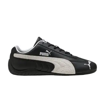 Puma Speedcat Leather Black White Suede Stripe - 1