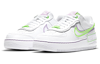 Фото № 3 с приближением к товару «‎Nike Air Force 1 Shadow WhiteGreenPurple»