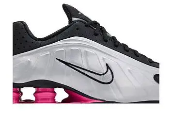 Nike Women's Shox R4 Black Metallic Silver Pinksicle - 3