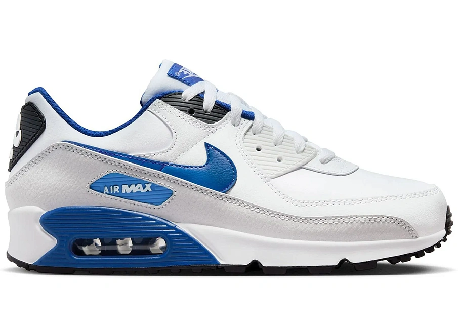 Фото № 1 с приближением к товару «‎Nike Air Max 90 White Game Royal Photon Dust»