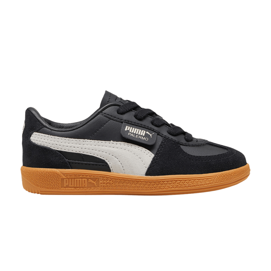 Фото № 1 с приближением к товару «‎Puma Palermo Leather Little Kid Black Feather Grey Gum»