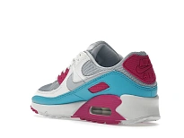 Фото № 5 с приближением к товару «‎Nike Air Max 90 White Vivid Pink Light Blue Fury »