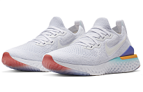 Фото № 3 с приближением к товару «‎Nike Epic React Flyknit 2 White Hyper Jade Ember Glow (W)»