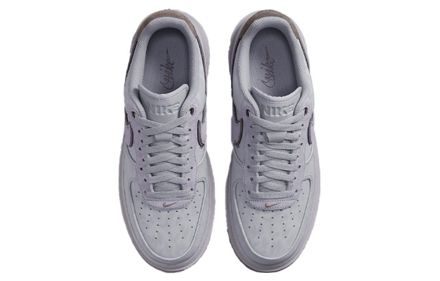 Фото № 4 с приближением к товару «‎Nike Air Force 1 Luxe "Dyed" Low-Top Casual Sneakers GreyPurple»
