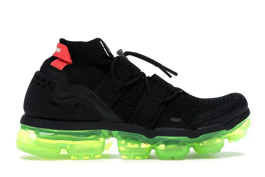 Фото № 1 с приближением к товару «‎Nike Air VaporMax Utility Black Volt Bright Crimson»