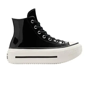 Converse Women's Chuck Taylor All Star Lift Double Stack Platform High Black Patent Leather - 1