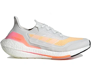 adidas UltraBoost 21 White Acid Orange 