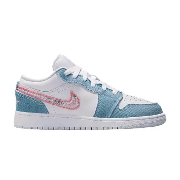 Air Jordan 1 Low GS Denim Sequin - 1