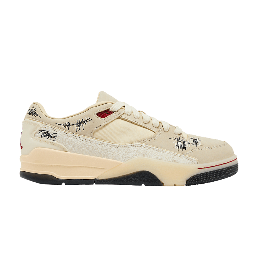 Фото № 1 с приближением к товару «‎Who Decides War x Air Jordan Women's Jordan Flight Court The World Is Your Court - Crèpe (HQ2958-100)»