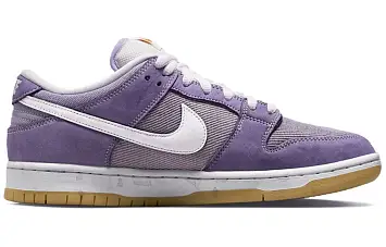Nike SB Dunk Low "Unbleached Pack" Low-Top Sneakers WhitePurple - 3