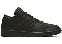 Фото № 1 с приближением к товару «‎Jordan 1 Low Triple Black Quilted »