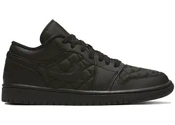Jordan 1 Low Triple Black Quilted (DB6480-001)