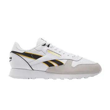 Reebok Classic Leather White Black Yellow - 1