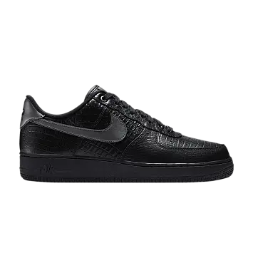 Nike Air Force 1 07 Triple Black Croc