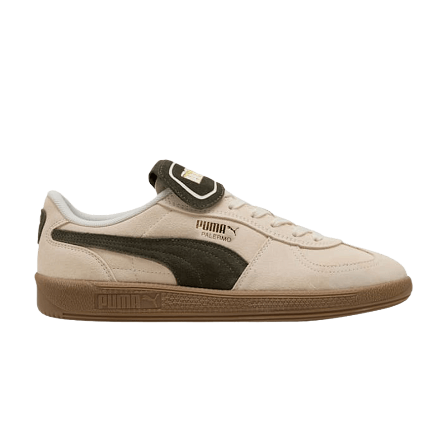 Фото № 1 с приближением к товару «‎Puma Palermo Premium Suede Alpine Snow Dark Olive»