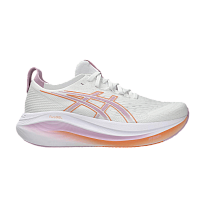 Фото № 1 с приближением к товару «‎ASICS Women's Gel Nimbus 27 Wide White Light Ube»
