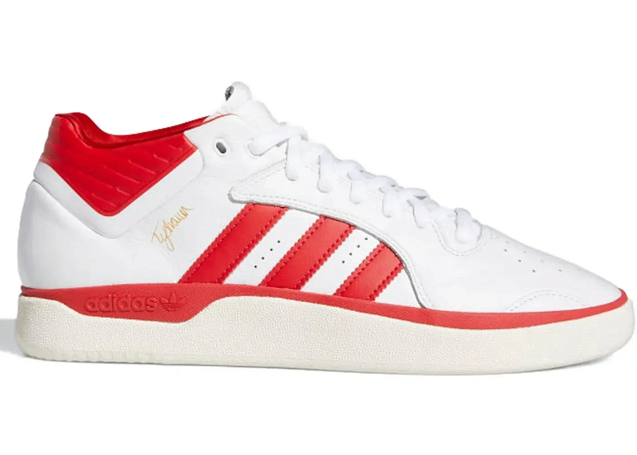 Фото № 1 с приближением к товару «‎adidas Tyshawn Mid White Scarlet»