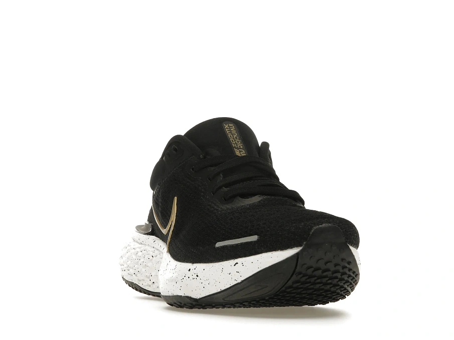 Фото № 2 с приближением к товару «‎Nike ZoomX Invincible Run Flyknit Black Metallic Gold »