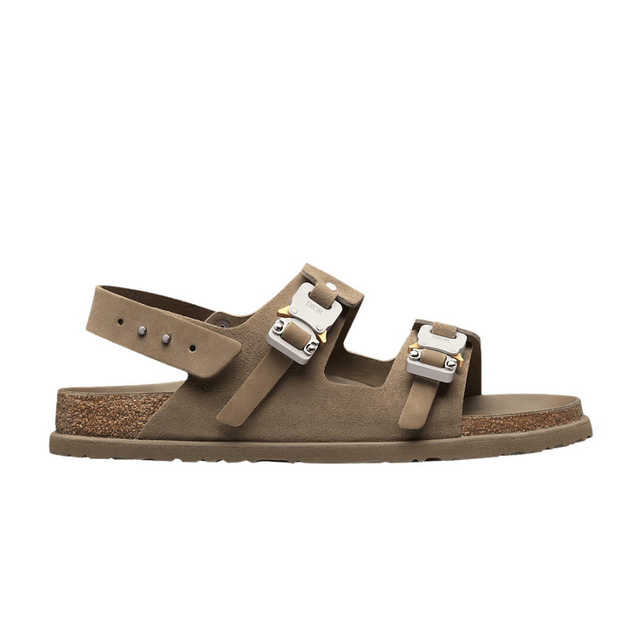 Фото № 1 с приближением к товару «‎Dior x Birkenstock Milano Sandal Khaki»