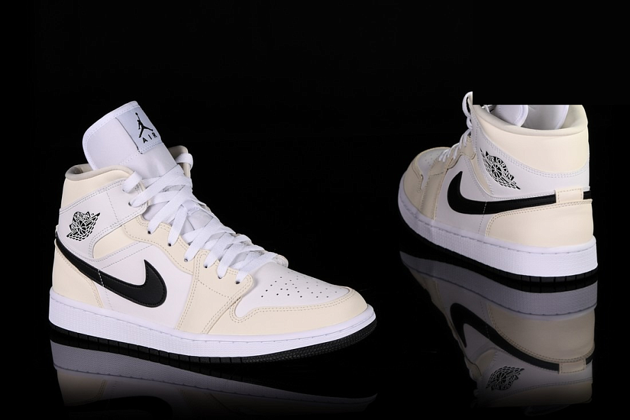 Фото № 4 с приближением к товару «‎Nike WMNS Air Jordan 1 Mid Vintage basketball Coconut Milk»