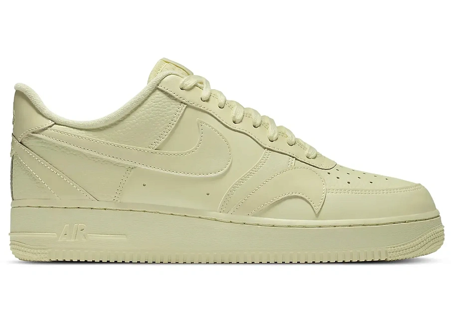 Фото № 1 с приближением к товару «‎Nike Air Force 1 Low Misplaced Swooshes Pale Yellow»