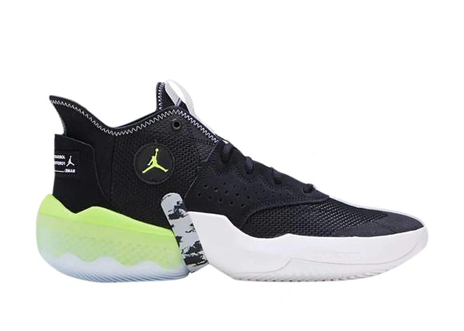 Фото № 1 с приближением к товару «‎Jordan React Elevation Black Light Smoke Grey Volt White»