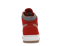 Фото № 4 с приближением к товару «‎Jordan 1 Mid Denim Red »