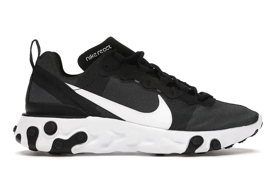 Фото № 1 с приближением к товару «‎Nike React Element 55 Black White »