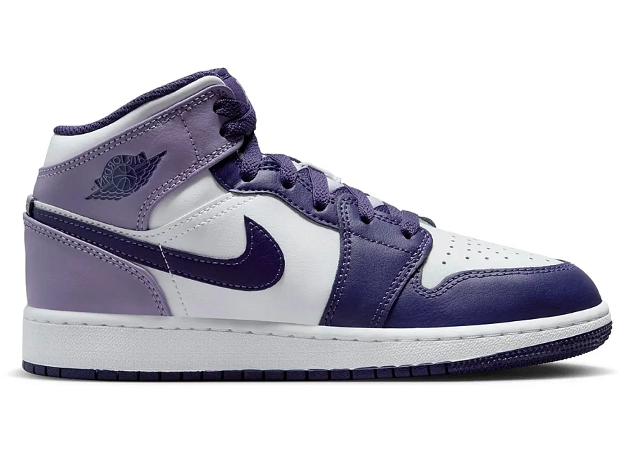Фото № 1 с приближением к товару «‎Jordan 1 Mid White Sky J Purple »